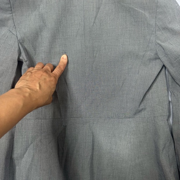 Banana Republic Women's Blue/Gray Blazer - Picture 15 of 15